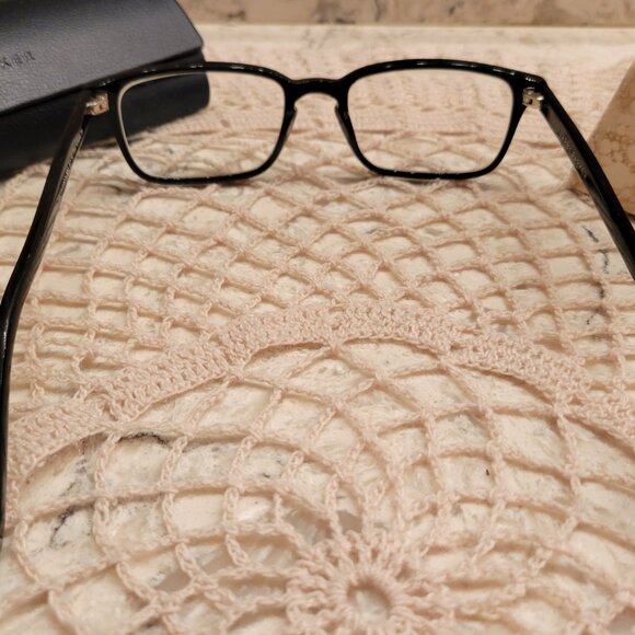 WARBY PARKER HARDY 100 MEDIUM EYEGLASSES SUNGLASSES BLACK FRAMES 51-18-145 CASE - Picture 7 of 14